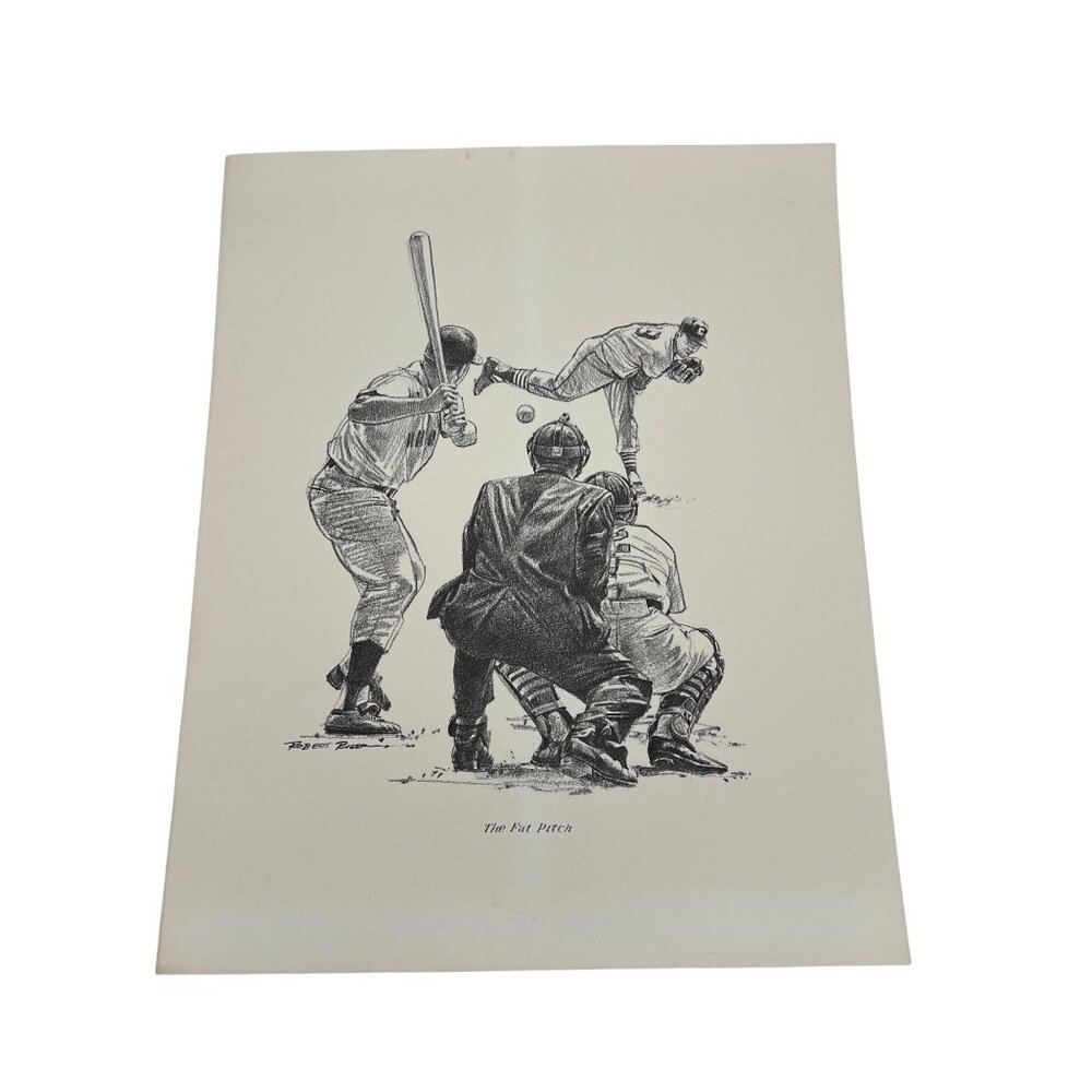 1960s Robert Riger Great Moments In Sport Prints Pair Baseball Horses - Picture 2 of 5